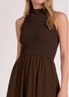 Elan Reagan Maxi Dress - Cocoa-Hand In Pocket