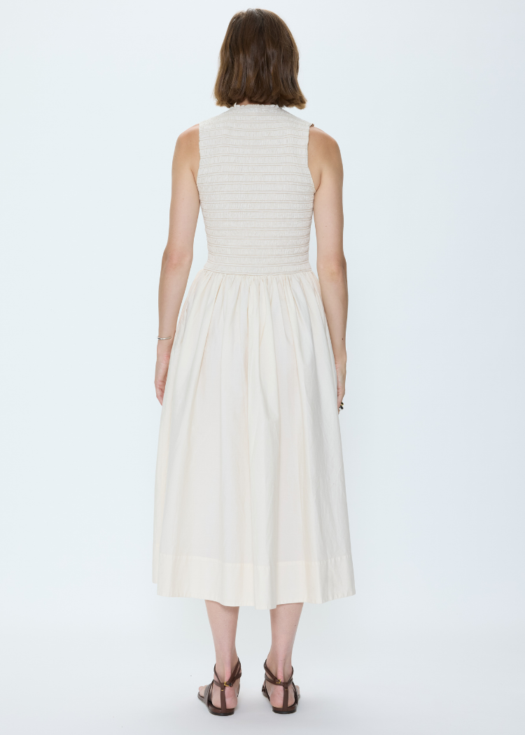 Pistola Gladys Dress - Oyster Shell-Hand In Pocket