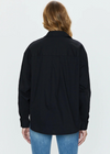 Pistola Sloane Oversized Button Down Shirt - Noir-Hand In Pocket