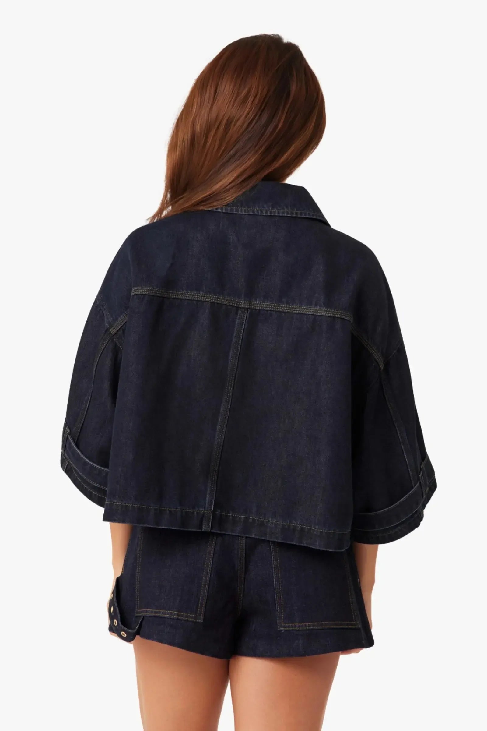 Habitual Cape Denim Jacket - Rinse-Hand In Pocket