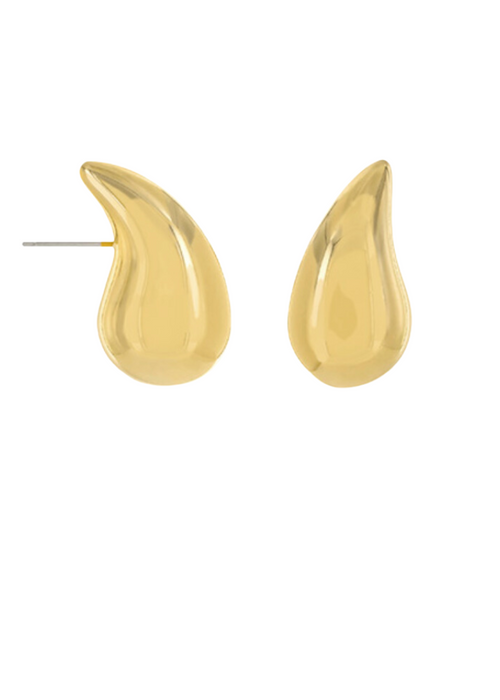 Elongated Tapered Drops-Gold-Hand In Pocket