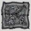 Oversize Fringe Bandana - Ramble in Black-Hand In Pocket