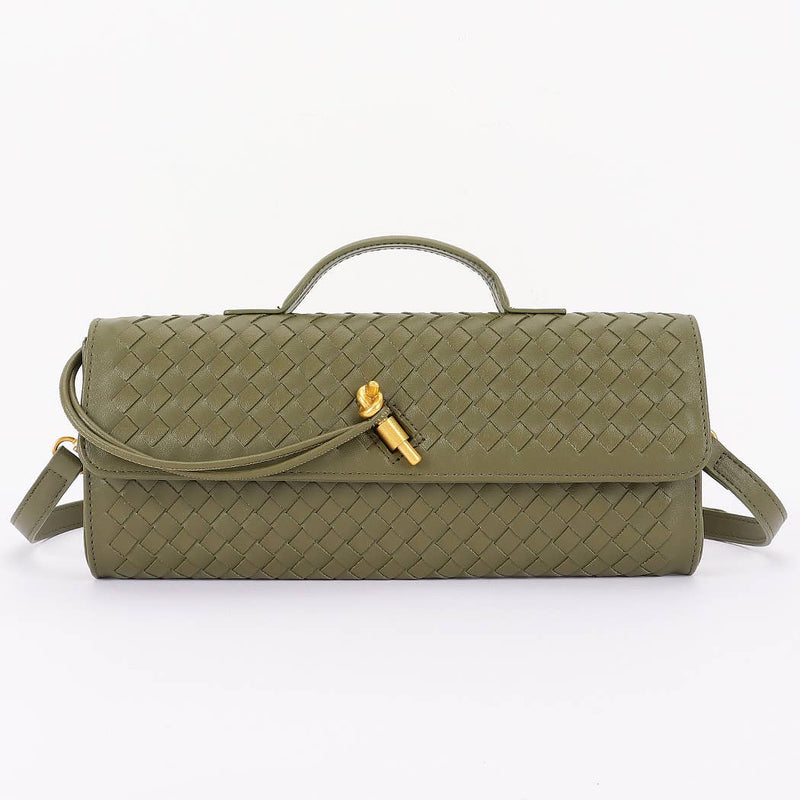Valeta Woven Pin Clutch - TGR-Hand In Pocket