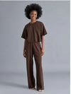 Steve Madden Kori Sweater Pant- Dark Espresso-Hand In Pocket