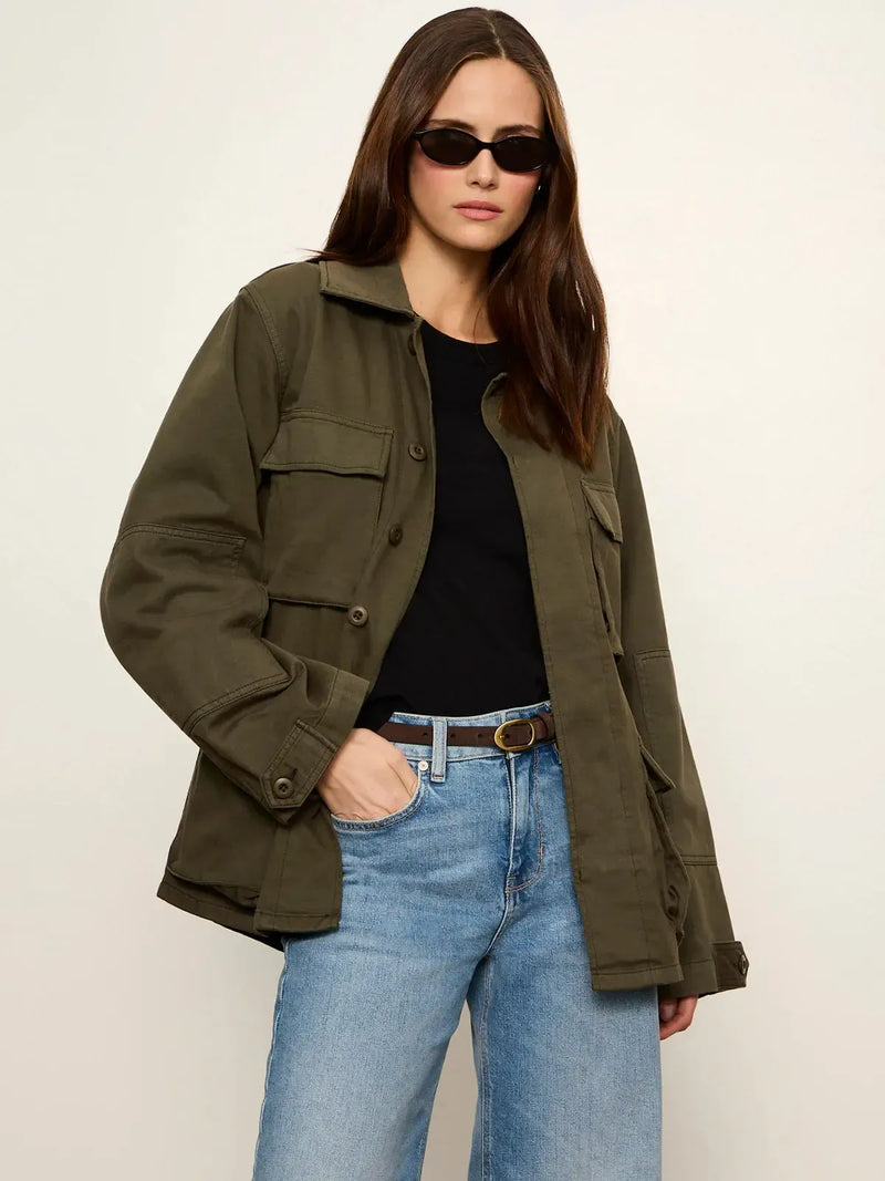 Sanctuary Reissue Field Jacket - Kalamata-Hand In Pocket