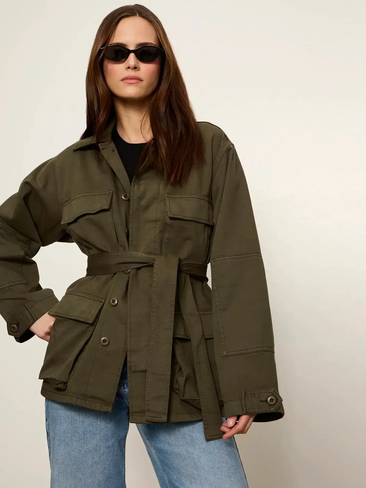Sanctuary Reissue Field Jacket - Kalamata-Hand In Pocket