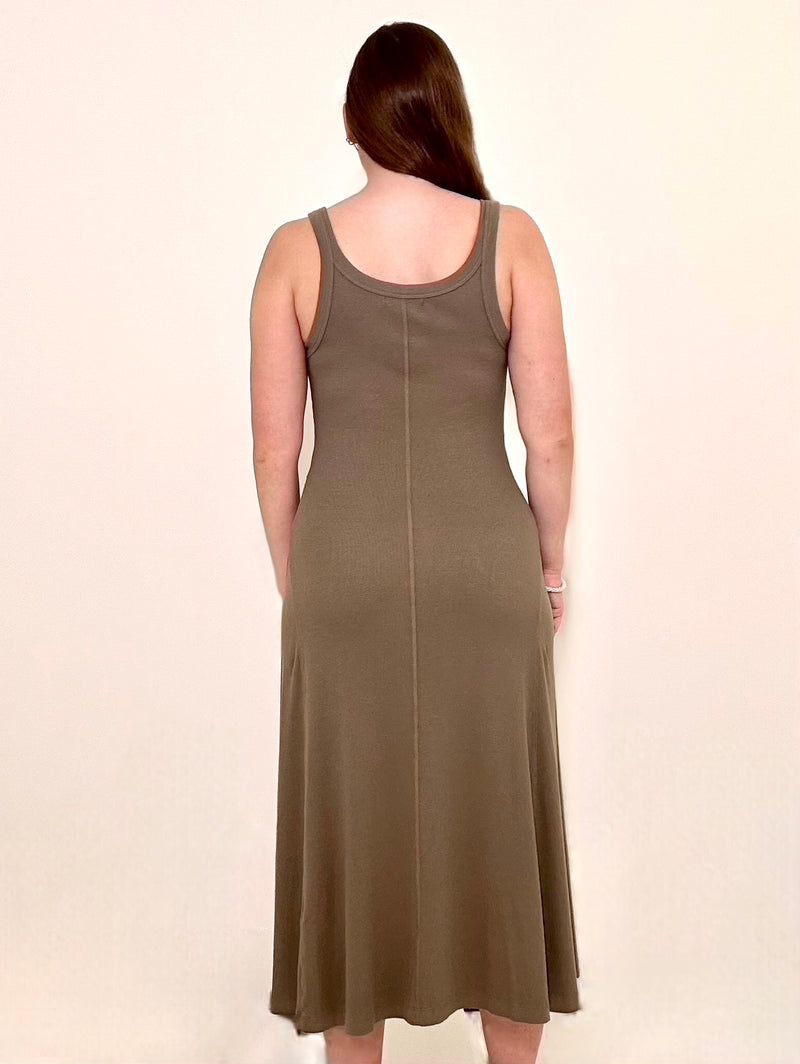 Michael Stars Seacret Midi Dress - Olive