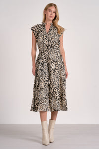 Elan Emma Maxi Dress- Black Acorn-Hand In Pocket