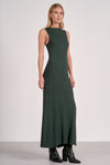 Elan Sloane Maxi Dress-Pine-Hand In Pocket