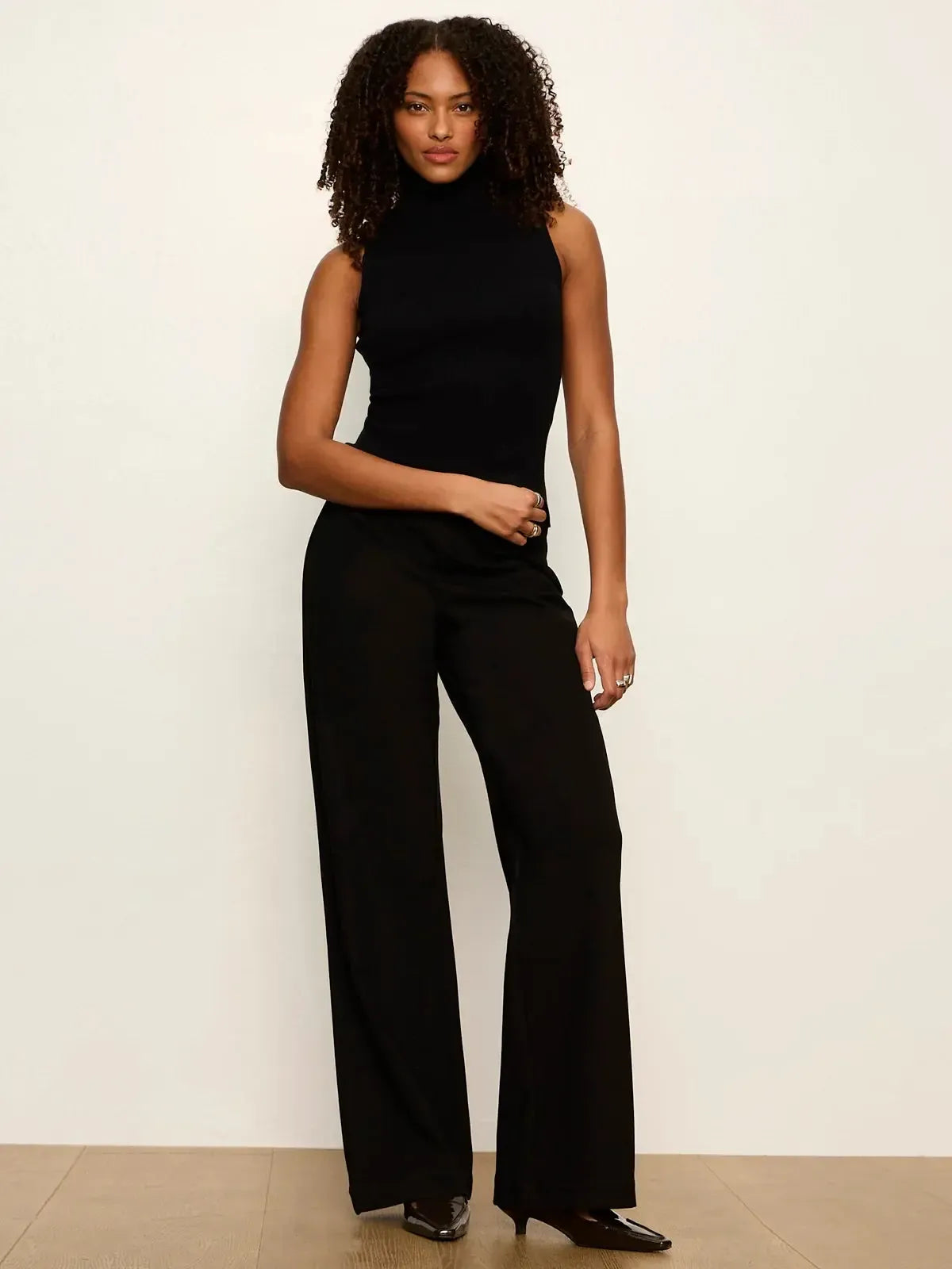 Sanctuary Relay Pull On Pant - Black-Hand In Pocket