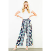 THML Lucy Loose Pant - Blue-Hand In Pocket