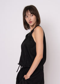 RD Style Karen Twill Top - Black-Hand In Pocket