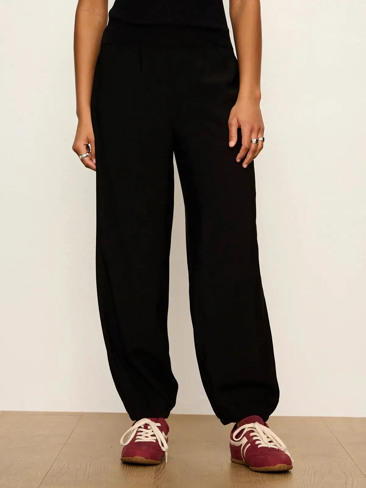 Sanctuary Micro Ballon Pant - Black-Hand In Pocket