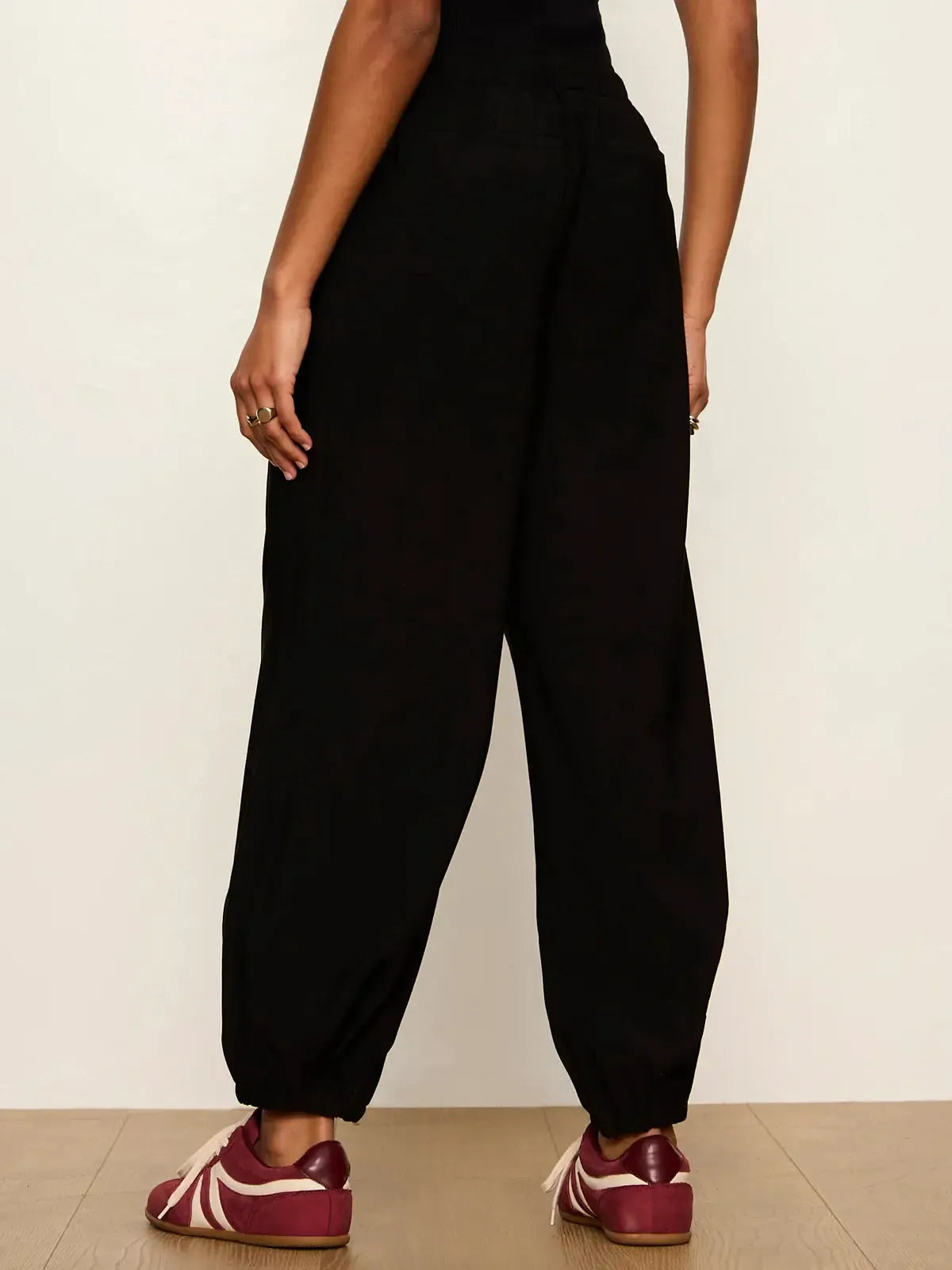 Sanctuary Micro Ballon Pant - Black-Hand In Pocket