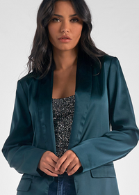 Elan Wren Blazer - Green Pine ***FINAL SALE***-Hand In Pocket