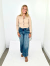 Connor Cardigan and Cami Set - Khaki-Hand In Pocket