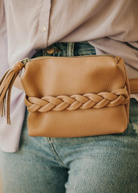 Ciel Belt Bag-Camel-Hand In Pocket
