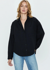 Pistola Sloane Oversized Button Down Shirt - Noir-Hand In Pocket
