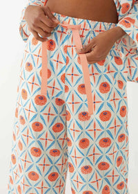 Mersea Over The Moon PJ Set- Zinnias-Hand In Pocket