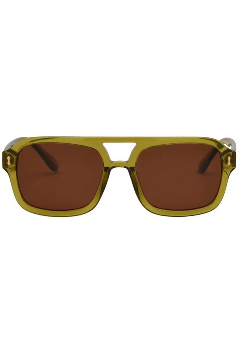 I-SEA Royal Sunglasses-Olive/Brown-Hand In Pocket
