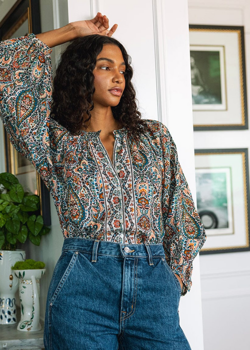 Cleobella Fabiola Blouse - Meadow-Hand In Pocket