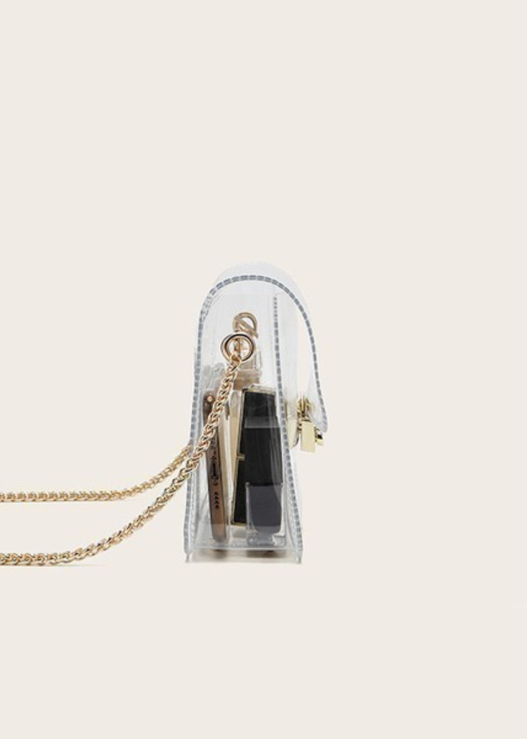 Clear Crossbody Bag-Hand In Pocket
