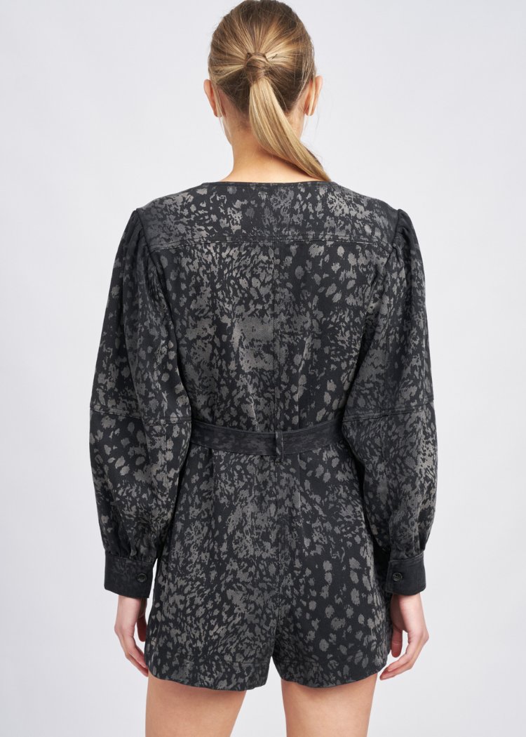En Saison Harlow Jumpsuit - Teal Black ***FINAL SALE***-Hand In Pocket