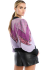 Fuzzy Chevron Cardigan-Hand In Pocket
