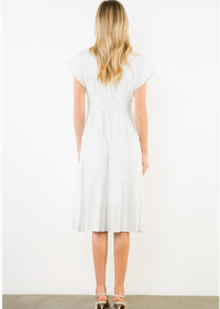 THML Daria Dress - White-Hand In Pocket
