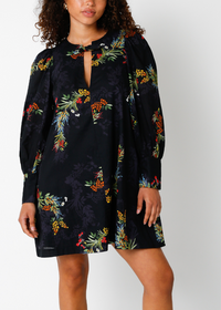 Kate Long Sleeve Babydoll Dress-Black ***FINAL SALE***-Hand In Pocket