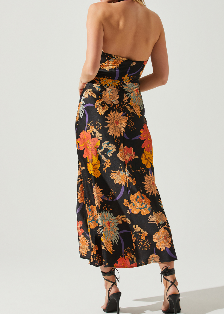 ASTR The Label Marissa Dress-Floral-Hand In Pocket