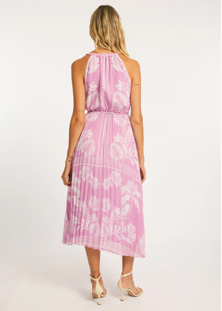 Caballero Nouvel Dress- Palm Serenade-Hand In Pocket