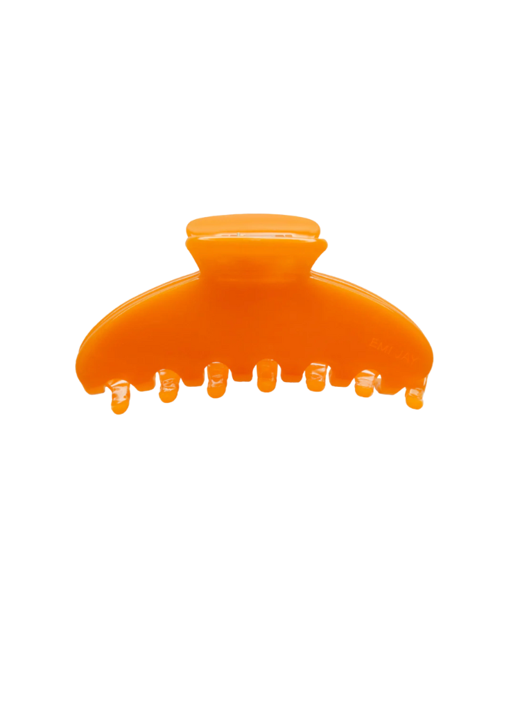 Big Effing Claw Clip- Tangerine-Hand In Pocket
