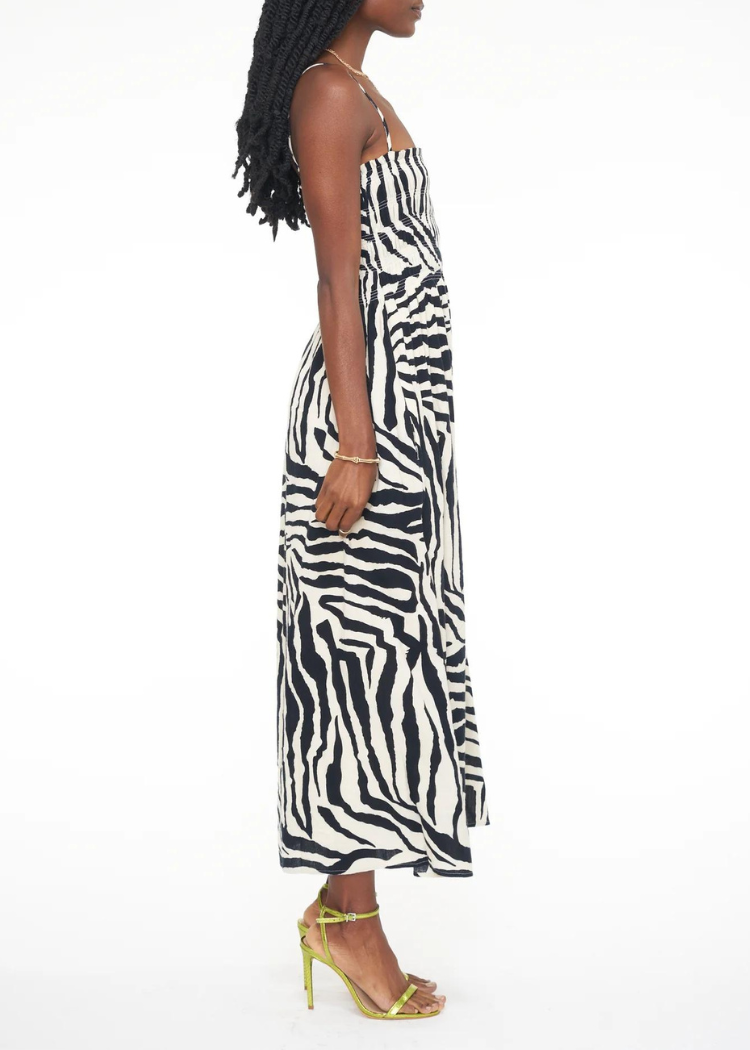 Pistola Smocked Bianca Dress - Safari-Hand In Pocket