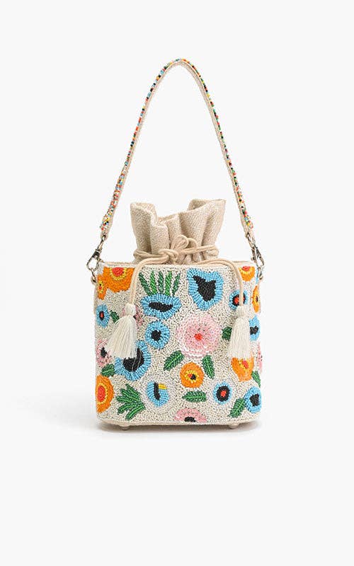 Foral Paradise Bucket Bag-Hand In Pocket