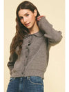 Bettina Cardigan- Heather Grey-Hand In Pocket