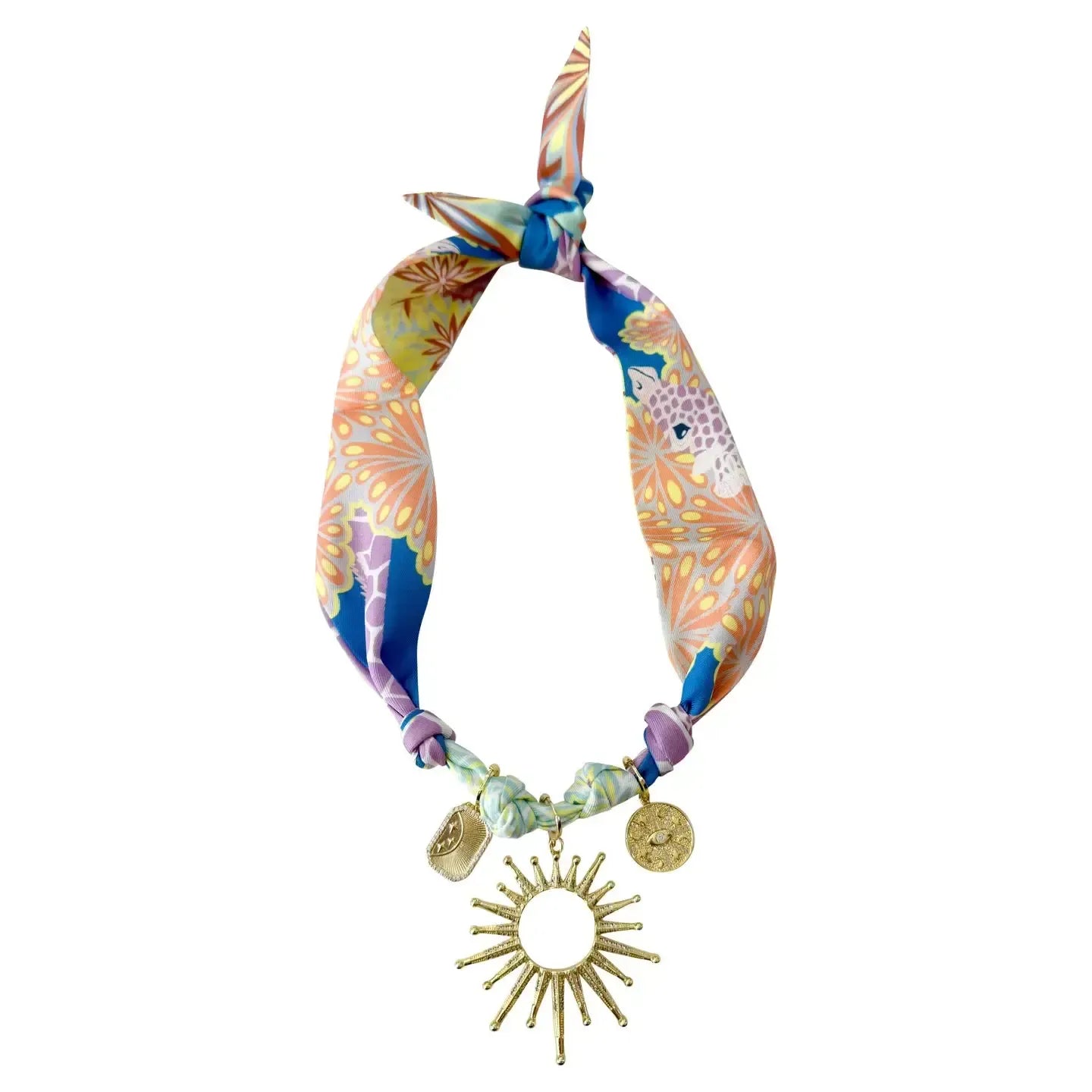 Lauren Scarf Charm Necklace-Hand In Pocket