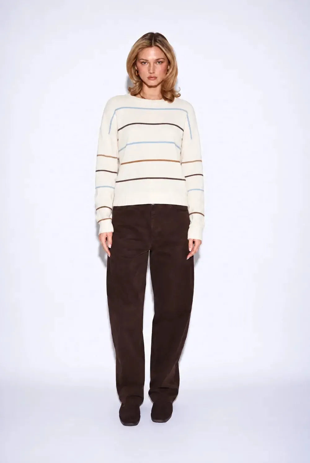 John & Jenn Sherry Pullover - Harvest Stripe-Hand In Pocket