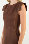 THML Channing Midi Dress- Brown