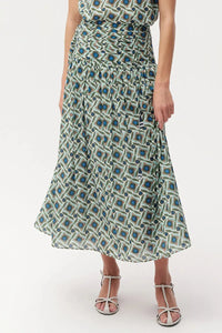 Exquise Eldon Skirt - Multi Color-Hand In Pocket