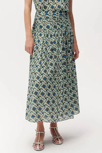 Exquise Eldon Skirt - Multi Color-Hand In Pocket