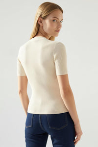 Exquise Novaora Knit Pullover - Ecru