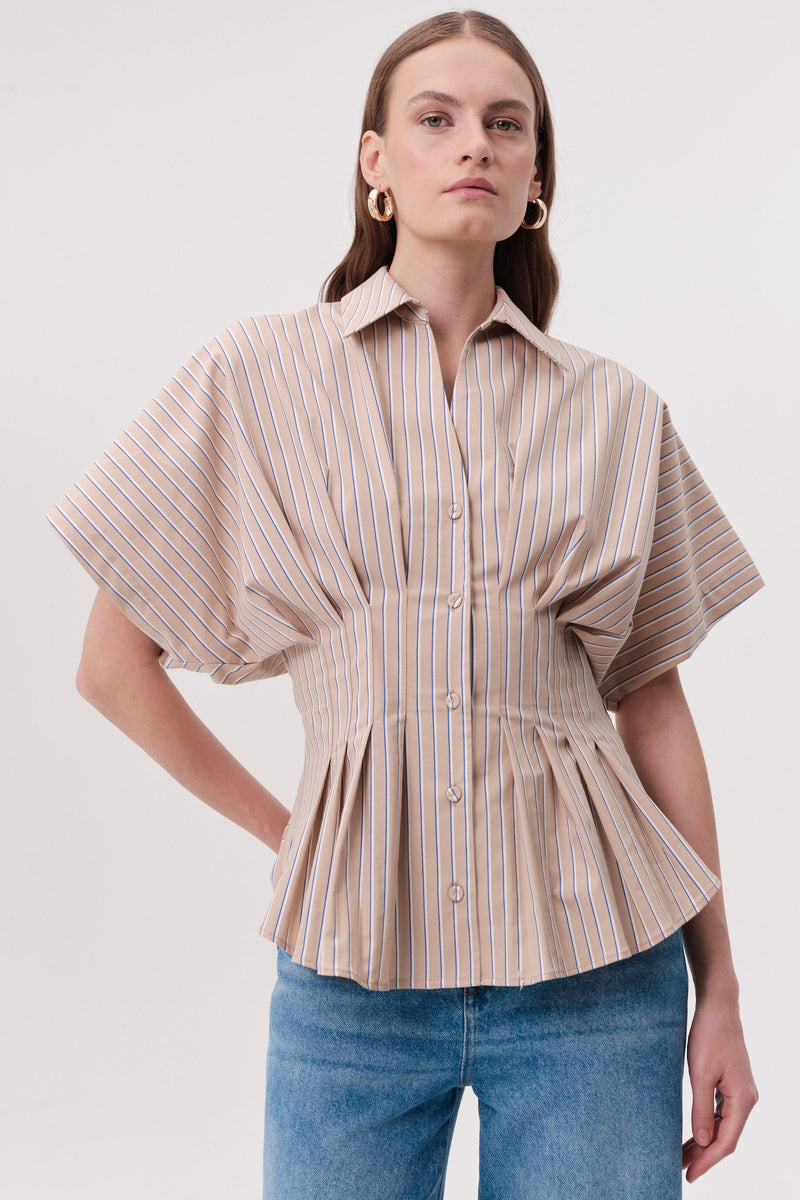 Exquise Nataly Shirt- Multi-Hand In Pocket