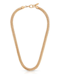 Woven Chain Necklace: 18k Gold Plated / One Size