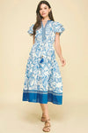 Leilani Midi Dress - Blue-Hand In Pocket