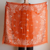Oversize Fringe Bandana - Field in Chili-Hand In Pocket