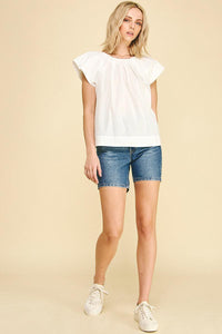 Blakely Top - Off White-Hand In Pocket