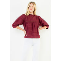 THML Julia Top - Burgundy
