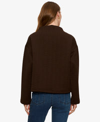 Sanctuary Sadie Quilted Top - Espresso Martini-Hand In Pocket