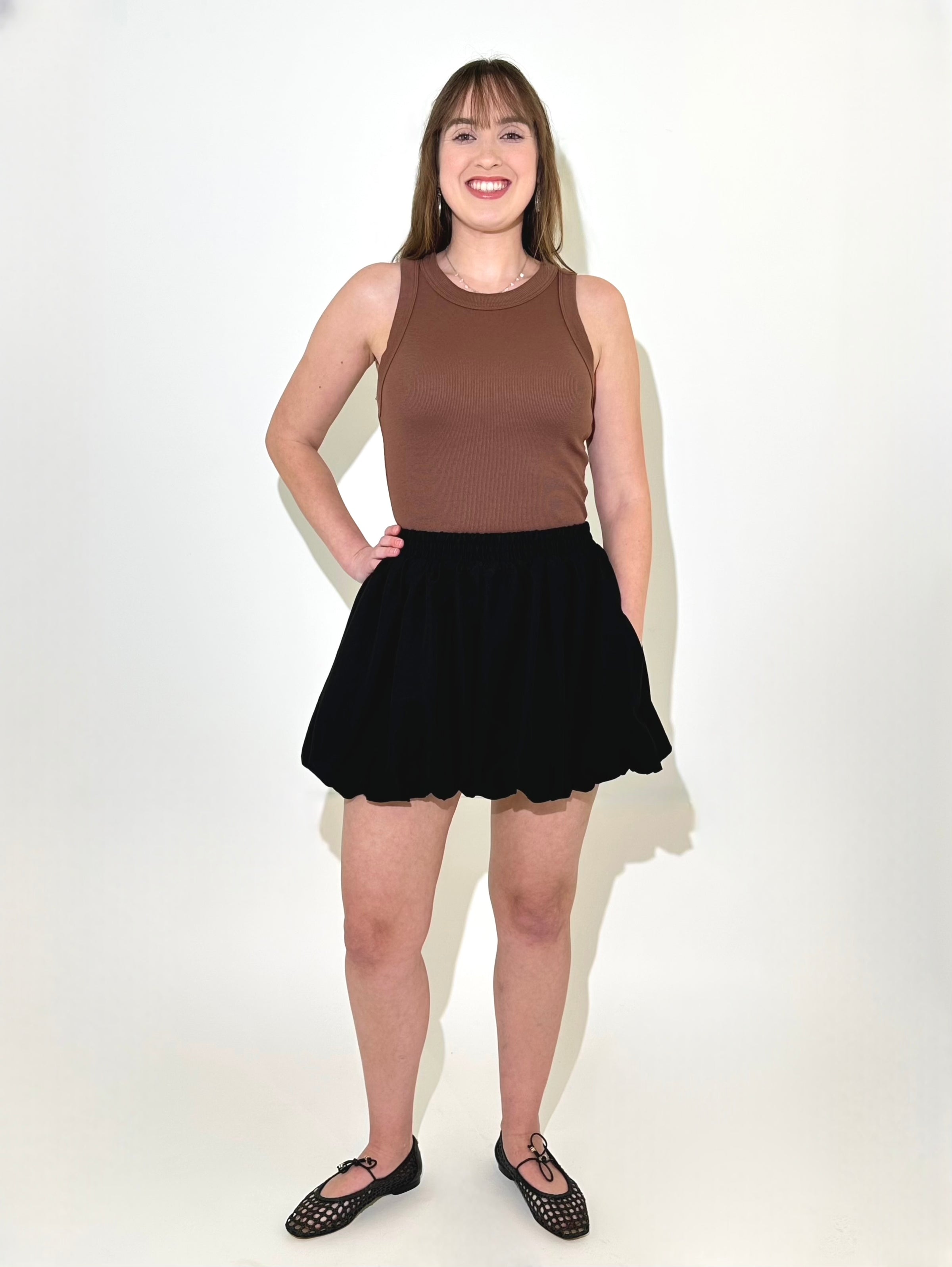 Molly Bracken Mari Bubble Skirt - Black-Hand In Pocket